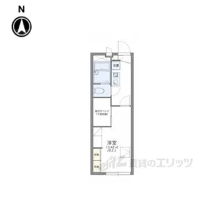 1Kの間取り画像