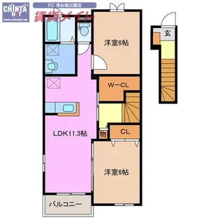 クレア II【2階】の間取り