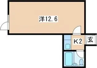 1Rの間取り画像