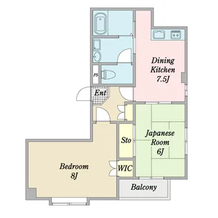 2LDKの間取り画像