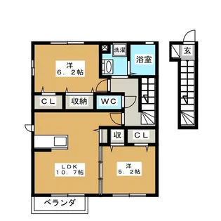 プレジオ【2階】の間取り