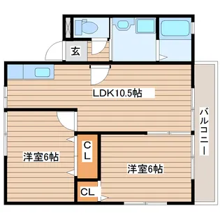 MSプレイスI【2階】の間取り