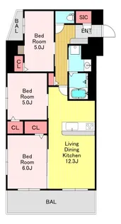 COMFORIA KAWAGUCHIHONCHO【2階】の間取り