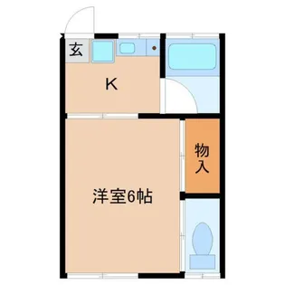 第6美多摩【2階】の間取り