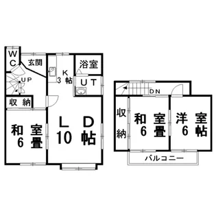 北海道釧路市新栄町【一戸建】の間取り