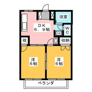 F・OAK【2階】の間取り