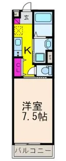 Flora茨木中穂積【3階】の間取り