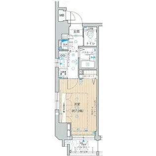エステムプラザ丸の内NORTH RISE【10階】の間取り