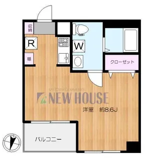 東建ニューハイツ市ヶ谷【6階】の間取り