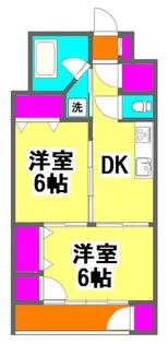 中央マンション【5階】の間取り
