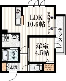 ルボワ阿佐谷【1階】の間取り