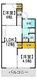 プロムナード中仙道I【2階】の間取り