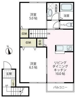 パルク・フルール B棟【2階】の間取り