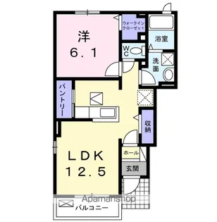 千葉県香取市佐原ホ【アパート】の間取り
