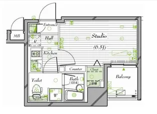 ガーラ・ステーション菊川【7階】の間取り