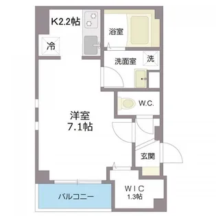 Patrimoine de A パトリモワーヌ ドゥ エー【3階】の間取り