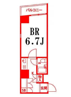アオキビル第28【4階】の間取り