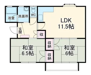 スプリングハイツ【1階】の間取り