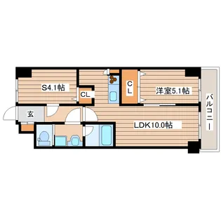 フロラシオン【1階】の間取り