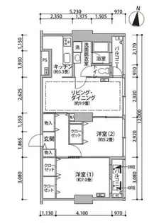 東京都江東区東雲1【マンション】の間取り