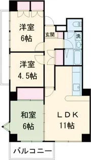 山口マンション【3階】の間取り