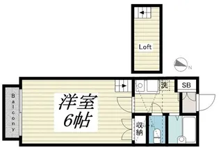 コーポみのりII【2階】の間取り