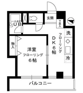 フローラ富士見台【2階】の間取り