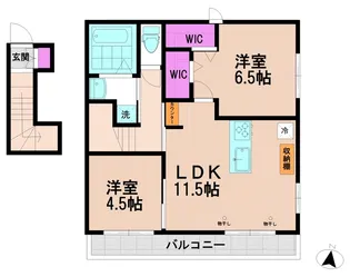 コンフォート新座【2階】の間取り