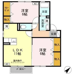 デュランタ【2階】の間取り