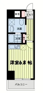 ルネ日本橋アネーロ【7階】の間取り