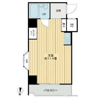 エクレーヌ御池【8階】の間取り