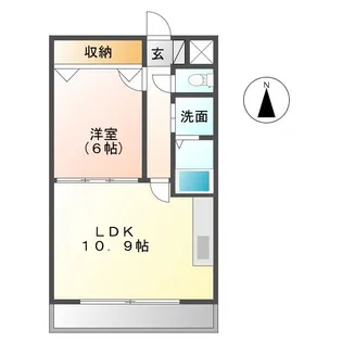 ケイズマンション赤池【2階】の間取り