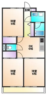 メゾンプレゾン【2階】の間取り
