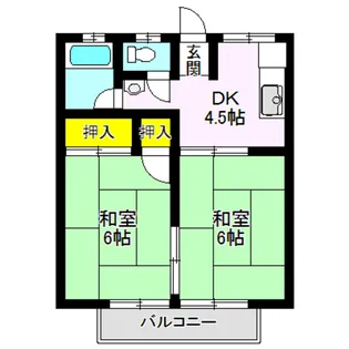 吉井コーポ 第1【2階】の間取り