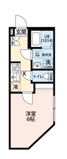 エクセラン竹ノ塚【1階】の間取り