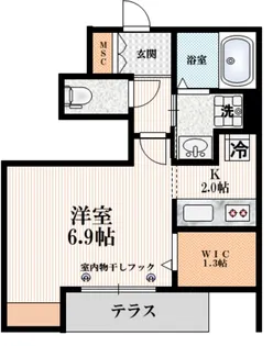 ソシア南柏III【1階】の間取り
