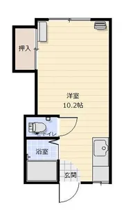 ティストニー浜田【1階】の間取り