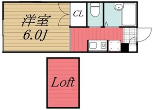 ハイツmika【1階】の間取り