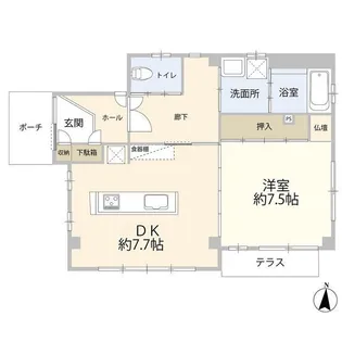 東京都品川区豊町6【一戸建】の間取り
