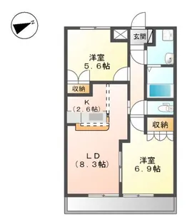 オパール・サン・セリテ【2階】の間取り