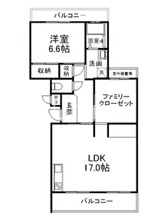 醍醐東市営住宅14棟【2階】の間取り