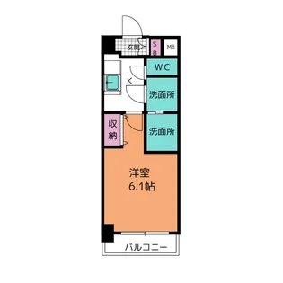 S-RESIDENCE野並駅前broad【5階】の間取り