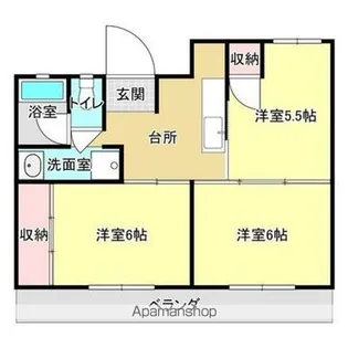 ダイニマンション江平【3階】の間取り