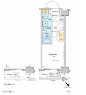 プラウドフラット月島アベニュー【3階】の間取り