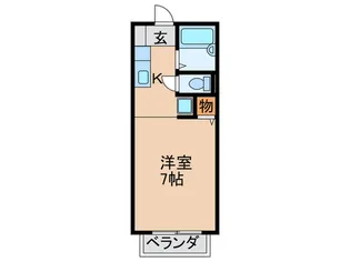 グリーンライフ塚本【1階】の間取り