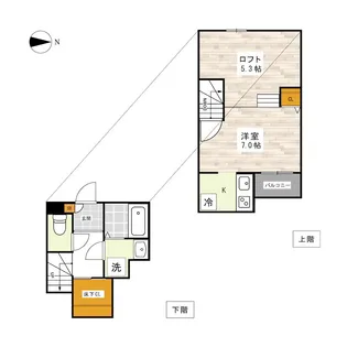 ADC熊本北ソアレ【2階】の間取り