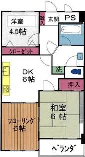 センターパレス国立【3階】の間取り