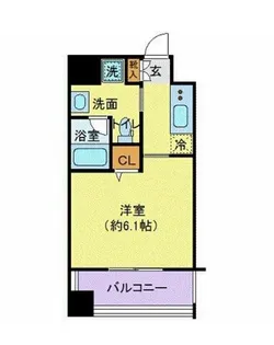 ベルファース水天宮前【8階】の間取り