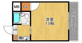 ダモールFUKUI【3階】の間取り