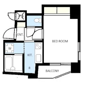 東京都新宿区赤城下町【マンション】の間取り